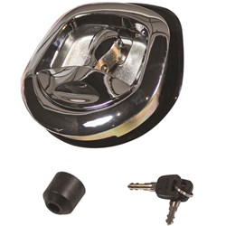 Chrome Whale Tail Lock  