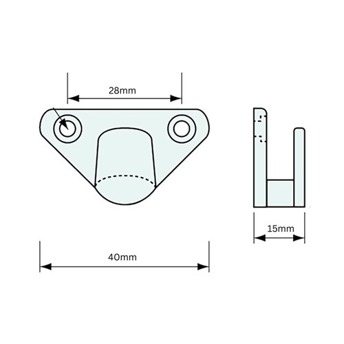 Plastic Rope Hook x 6  